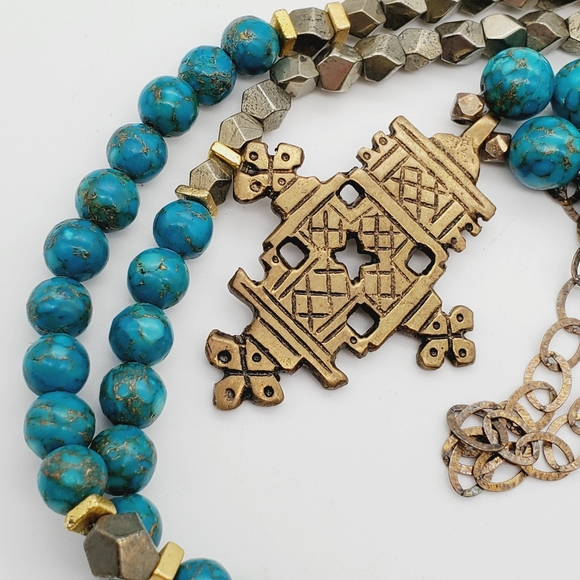 Jewelry - Beautiful copper turquoise necklace